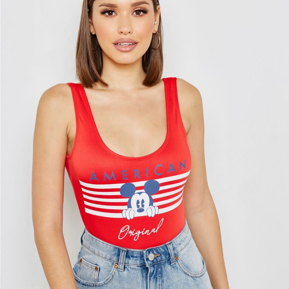 Forever 21 American Original Mickey Mouse Swimsuit
